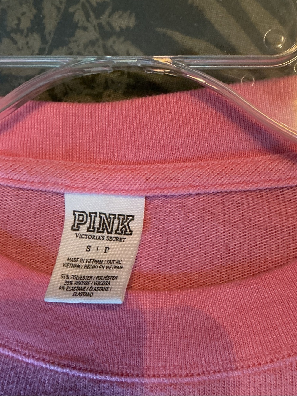 PINK Victoria's Secret Lightweight Pink Crewneck - Picture 2 of 2